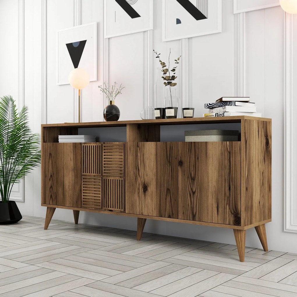 Console Milan – Walnut – 160 cm x 78 cm x 35 cm