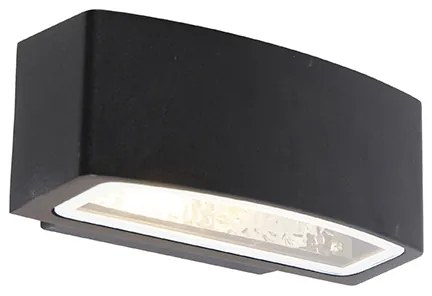 Candeeiro de parede exterior moderno preto IP44 - Latina Moderno