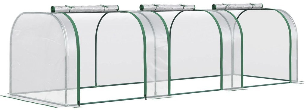 Estufa 295x100x80 cm para Jardim Varanda Estufa Pequena para Cultivo d