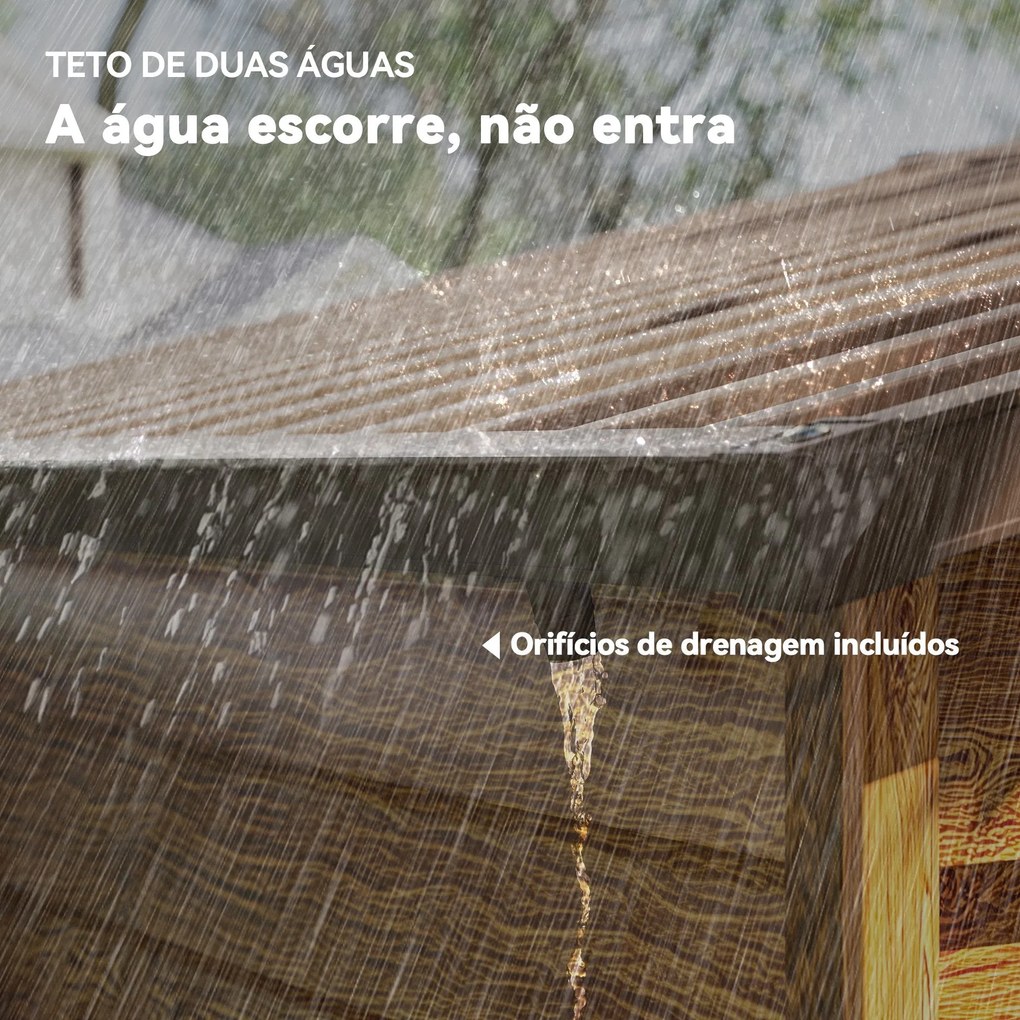 Abrigo de Jardim Exterior 3 m² 152x235,7x208,7 cm Abrigo de Jardim Met