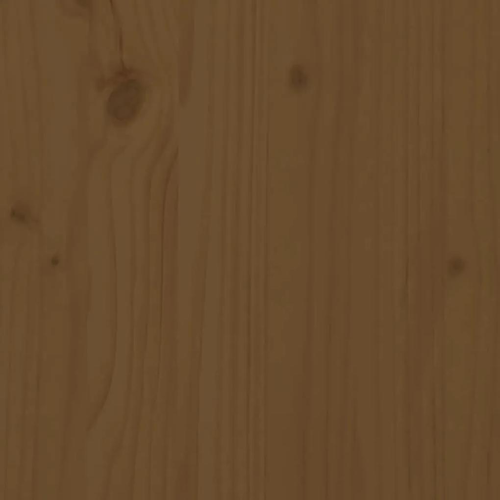 Sofá de centro para jardim madeira de pinho maciça castanho-mel