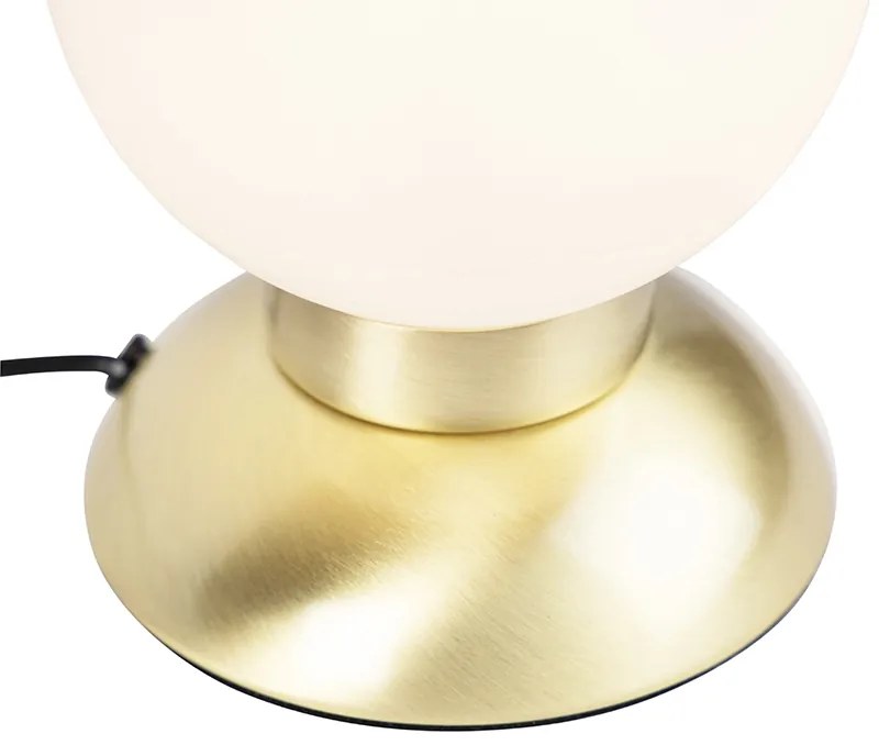 Candeeiro de mesa design regulável em ouro incl. LED - Majestic Moderno
