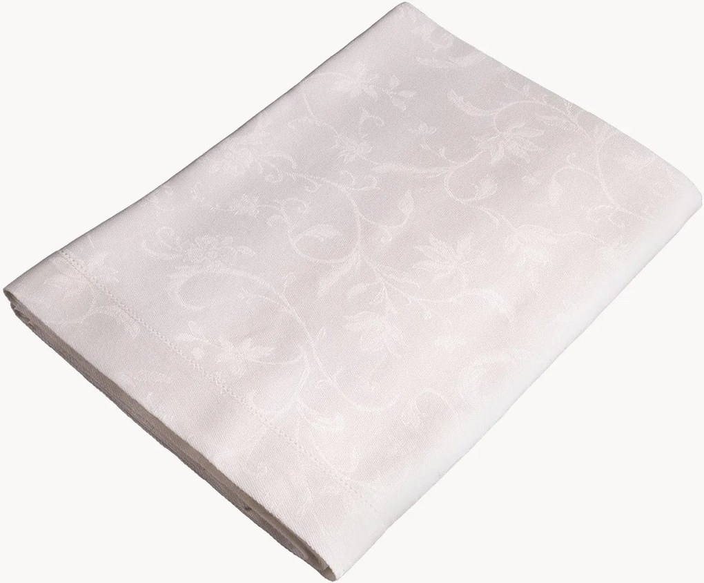 Toalha de mesa em linho com bainha ajour em jacquard Minija