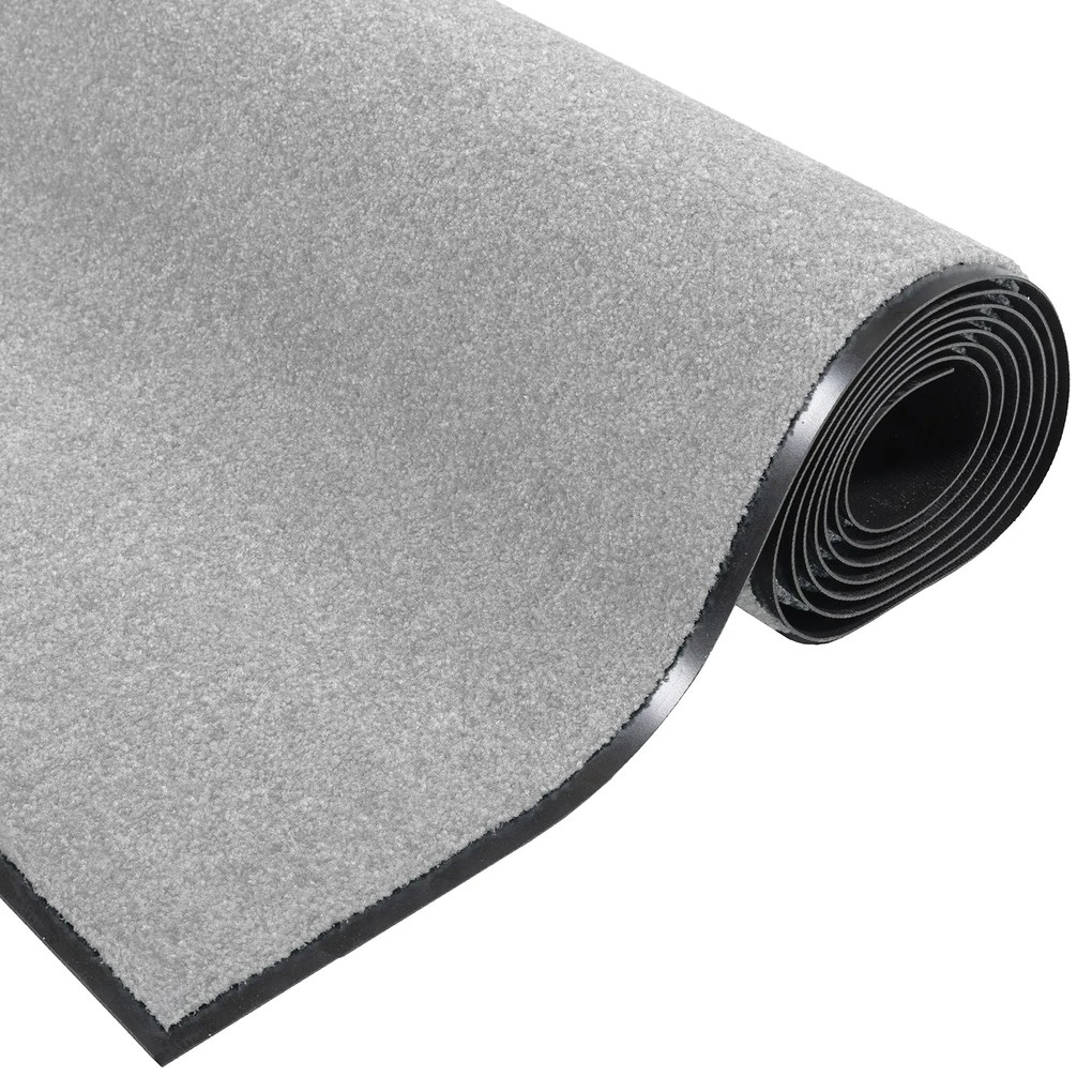 Tapete Retangular vidaXL Cinza 120x250 cm