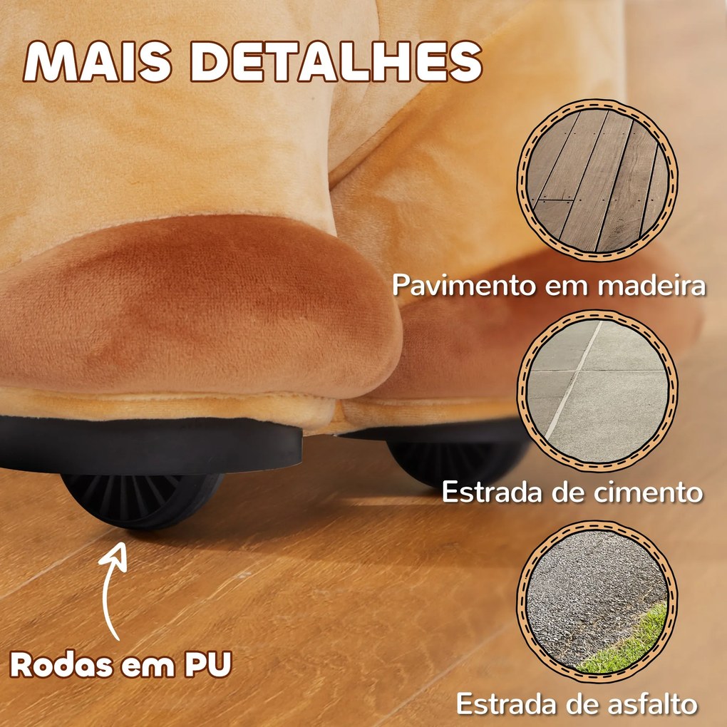 AIYAPLAY Cavalo Elétrico para Crianças de 18 a 36 Meses Cavalo de Brin