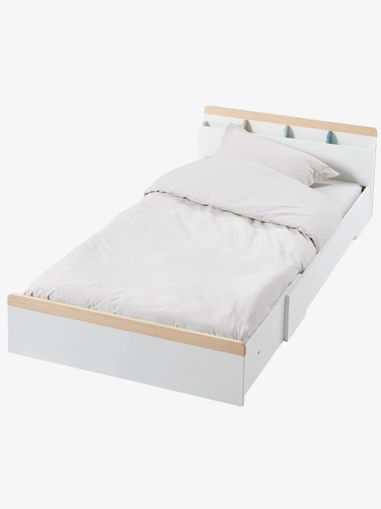 Cama evolutiva para criança, ABC branco claro liso