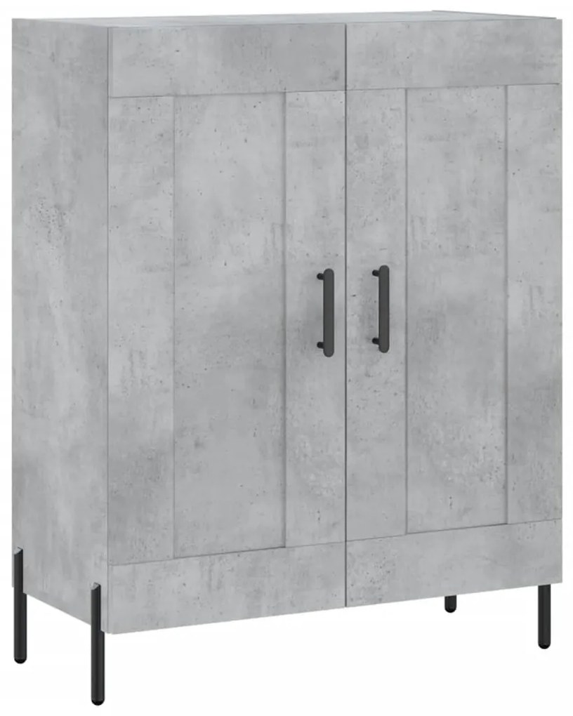 Armário alto 69,5x34x180 cm derivados de madeira cinza cimento