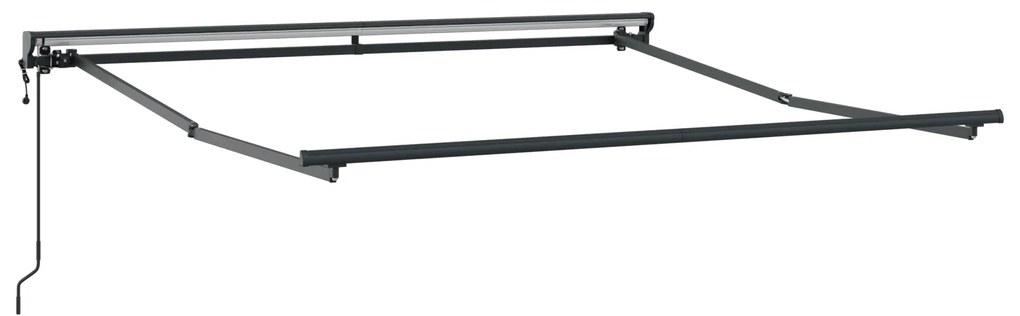 Toldo Retrátil Automático vidaXL Antracite 300x250 cm