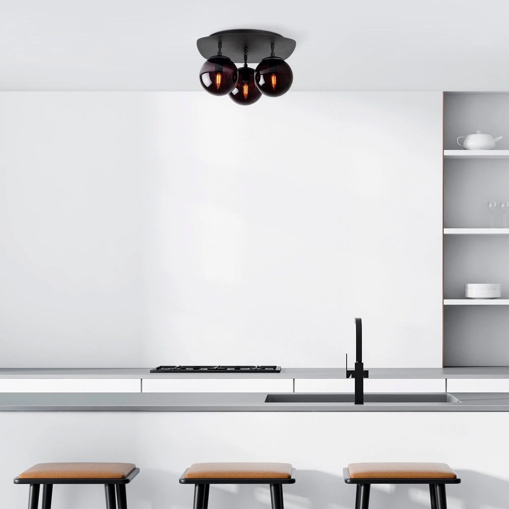 Chandelier Well – Preto – 37 x 44 x 25 cm