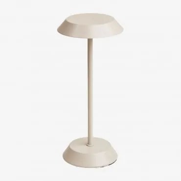 Lâmpada De Mesa Led Sem Fios Em Ferro Oravella Tapioca Bege - Sklum
