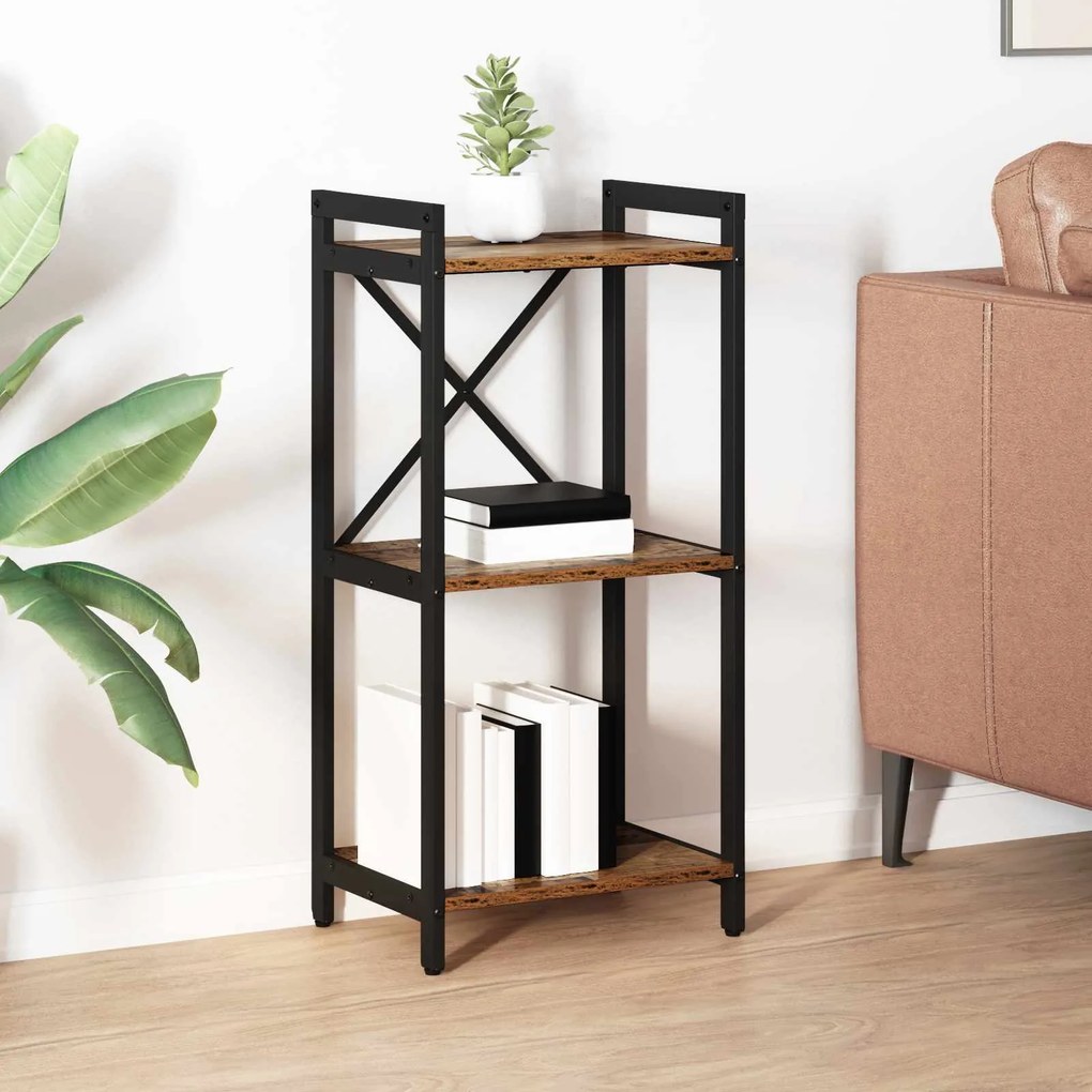 vidaXL Estante Madeira antiga 40 x 30 x 85 cm Madeira processada