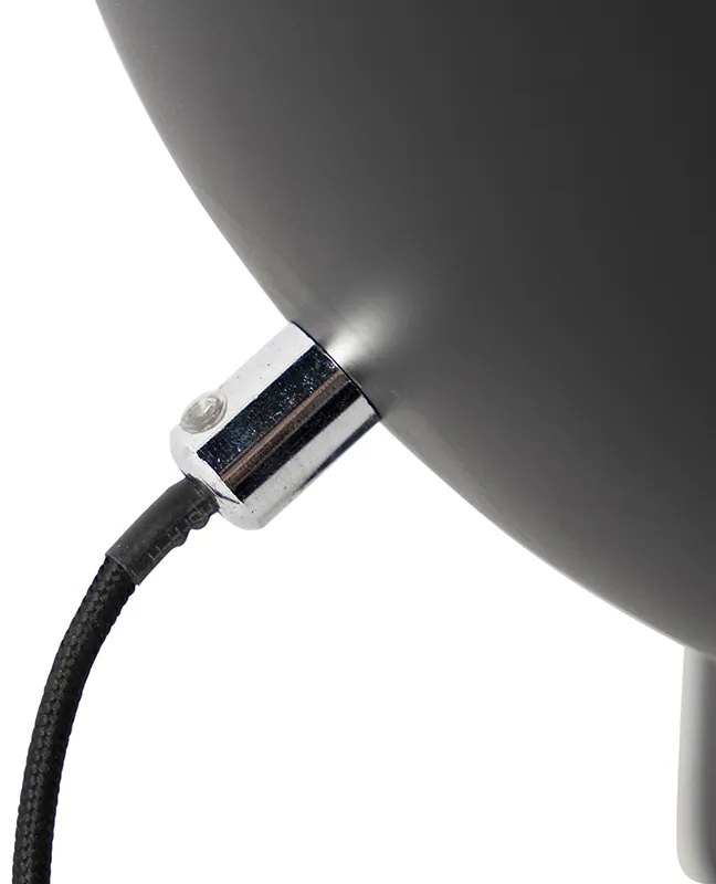 Candeeiro de mesa industrial preto com interior dourado - Magna Eglip