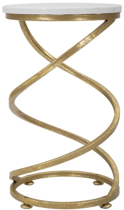 MESA DE MÁRMORE ESPIRAL Ø 27,5X47,5 CM