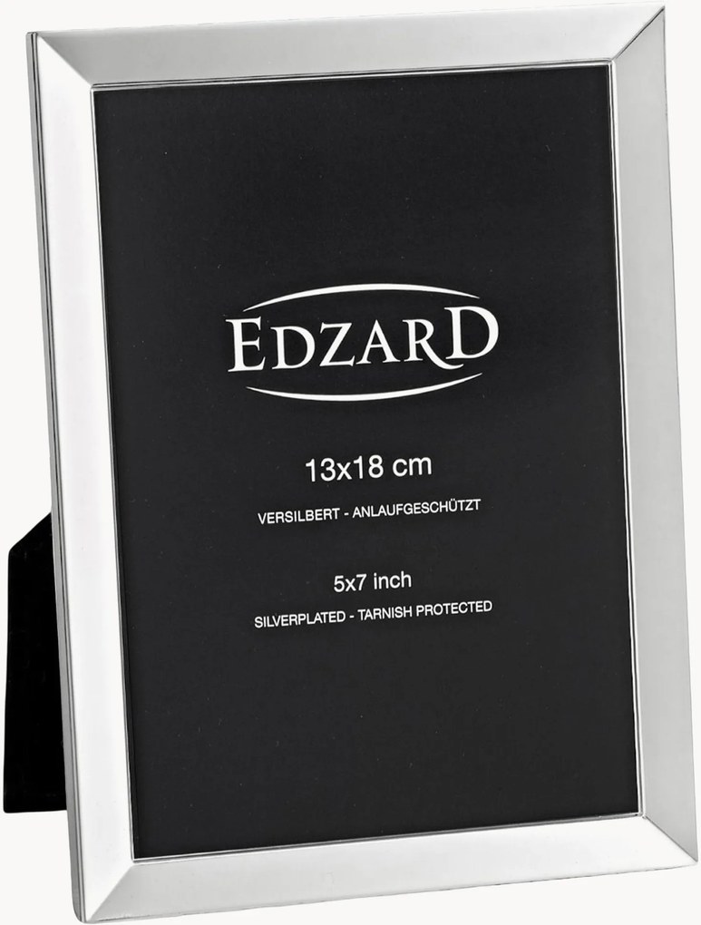 Moldura para fotos banhada a prata Livorno