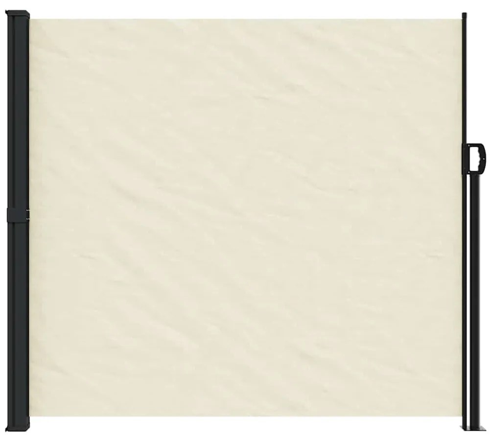 Toldo lateral retrátil 180x600 cm cor creme