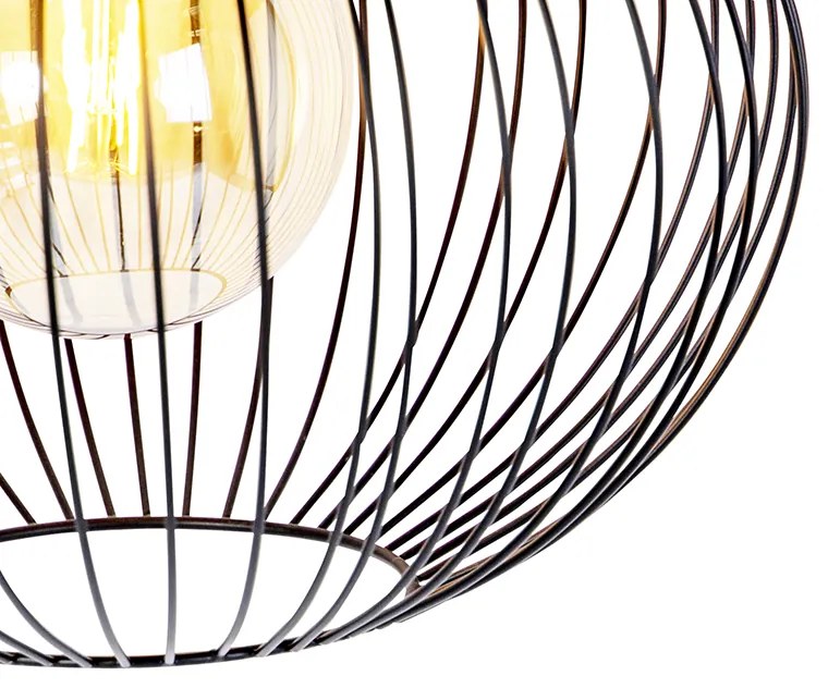 Candeeiro de suspensão design preto - Wire Bake Design