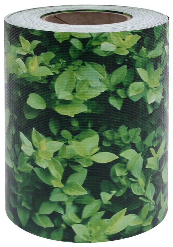 4 pcs painéis de privacidade para jardim 35x0,19 m PVC verde