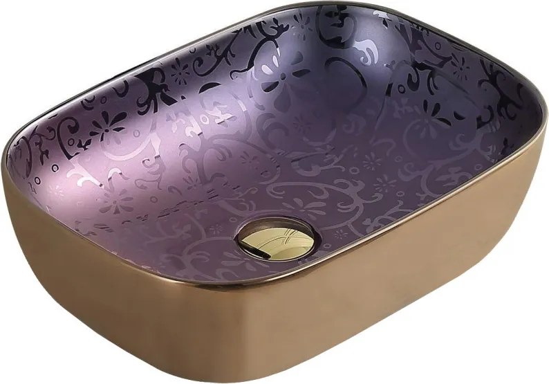 Mexen Rita Lavatório de bancada 45 x 32 cm, roxo - 21084557