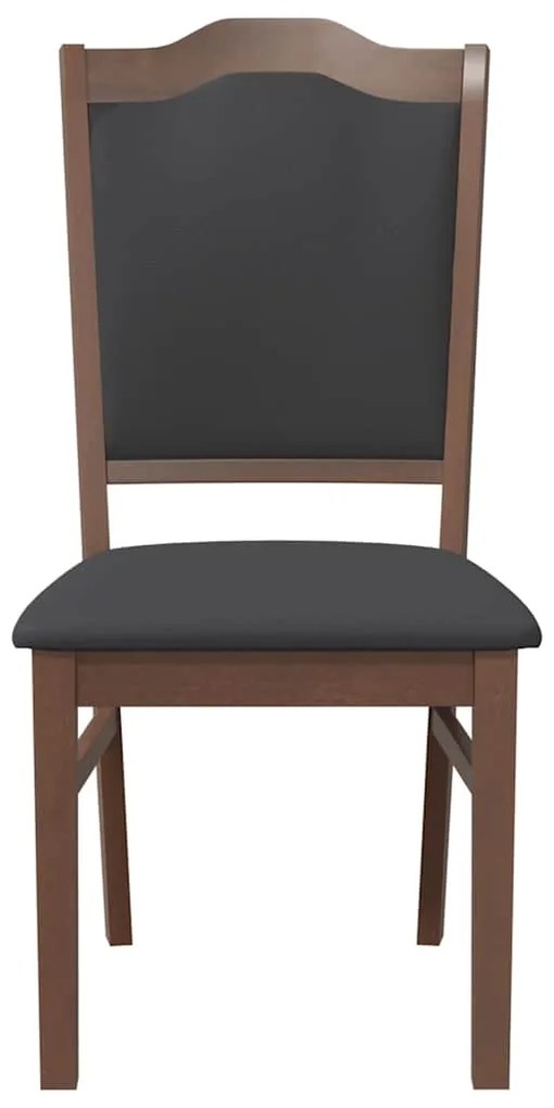 Cadeiras de jantar com almofadões 2 pcs madeira maciça castanho
