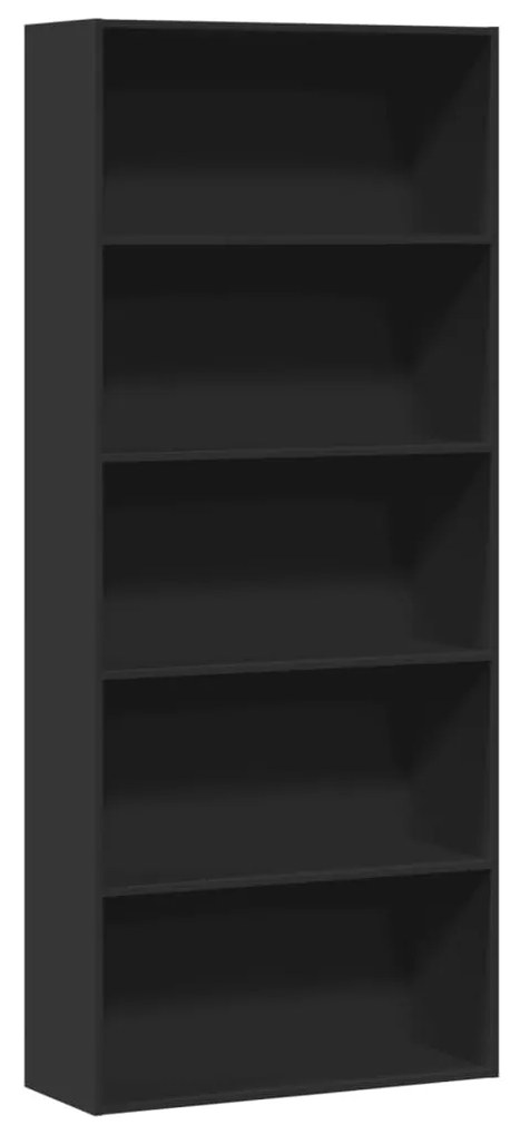 vidaXL Estante 80x30x189 cm derivados de madeira preto