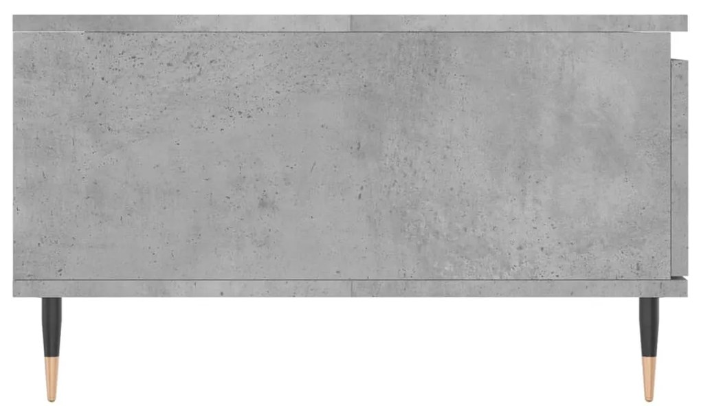 Mesa de centro 90x60x35 cm derivados madeira cinzento cimento