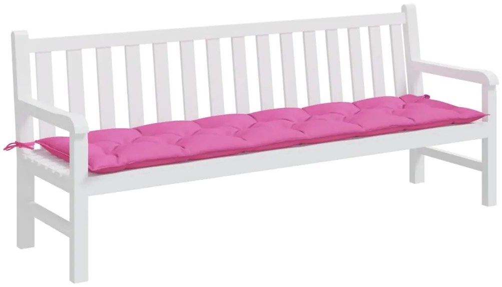 Almofadão p/ banco de jardim 200x50x7 cm tecido rosa