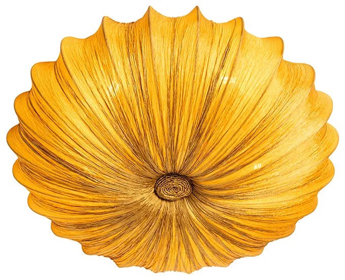 Candeeiro de teto design dourado 60 cm 5 luzes - Plu