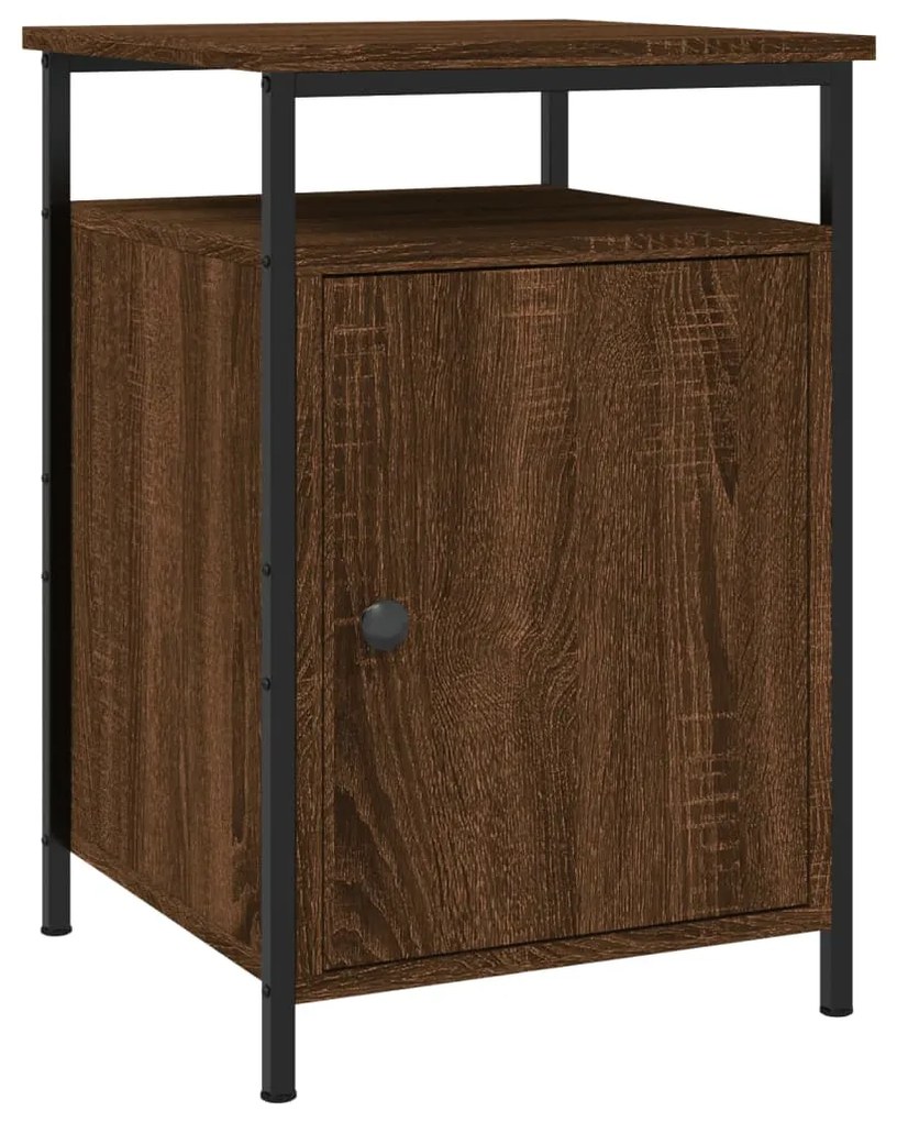 Mesas cabeceira 2pcs 40x42x60cm deriv.madeira carvalho castanho
