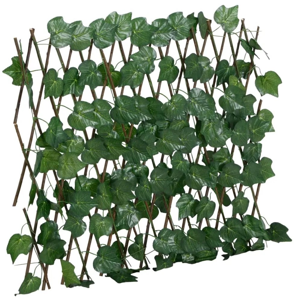  Treliça de videira artificial extensível 5 pcs 190x60 cm verde