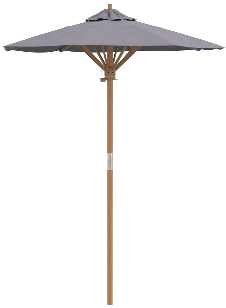Guarda-sol de Jardim Cinza Escuro 150x210 cm Bambu
