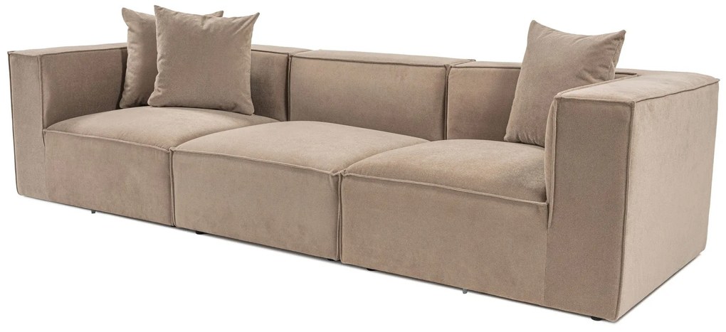 Sofá de 3 Lugares Sora – Cappuccino – 270 cm x 65 cm x 95 cm