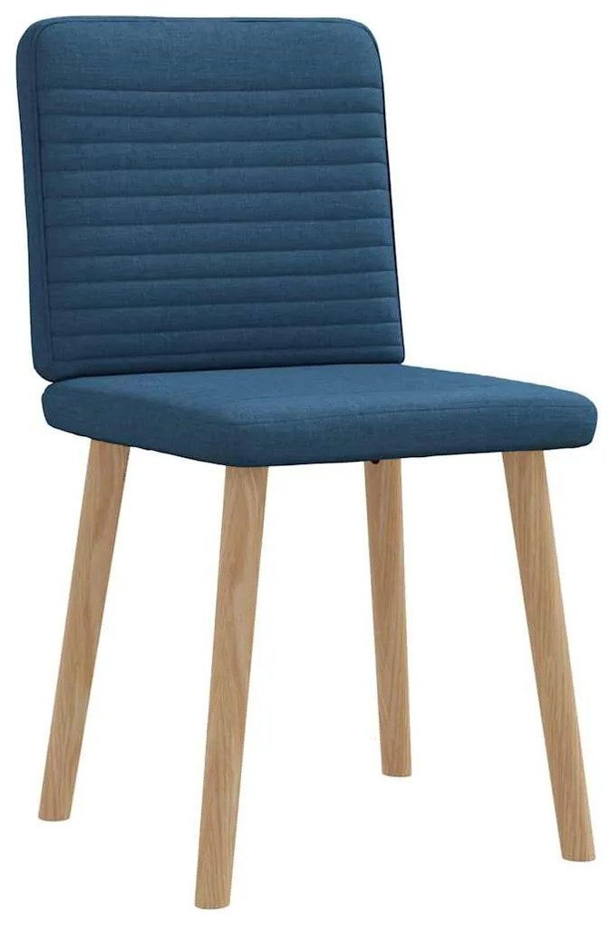 Cadeiras de jantar 2 pcs tecido azul