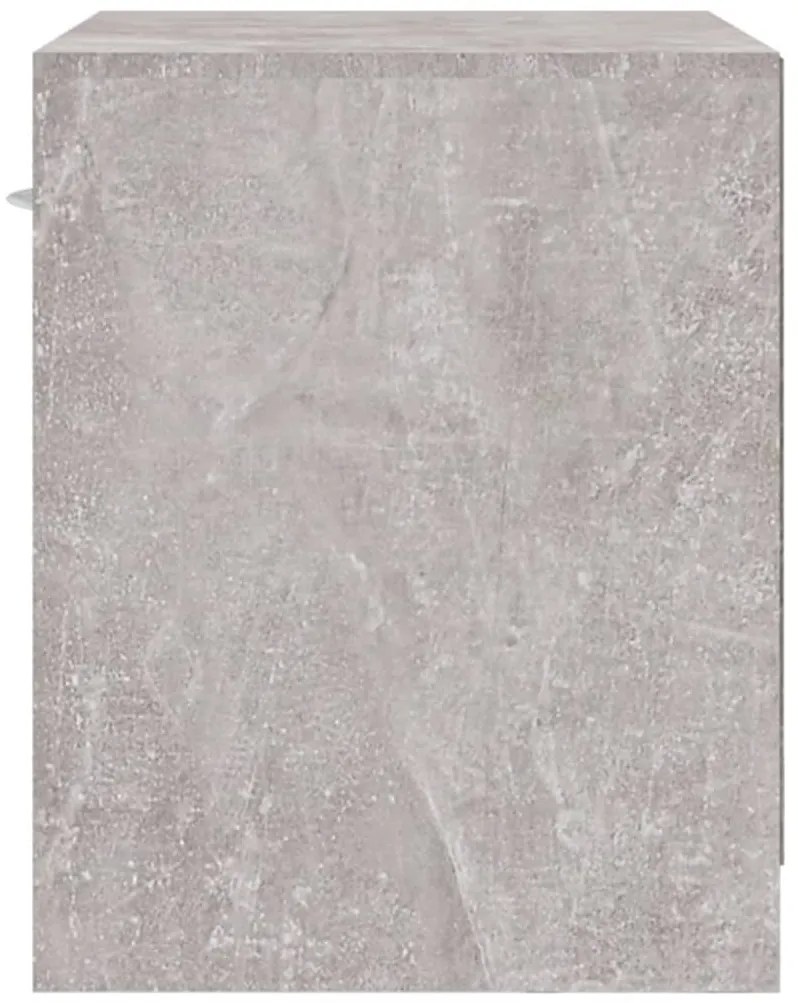 Mesas de cabeceira c/ gaveta 2 pcs cinzento cimento