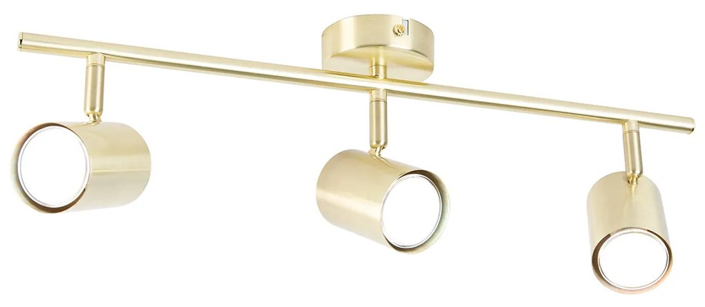 LED Candeeiro de teto inteligente ajustável em latão com 3 GU10 Wi-Fi - Jeana Moderno