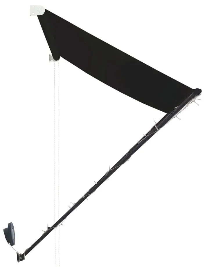 Toldo retrátil com LED 150x150 cm antracite