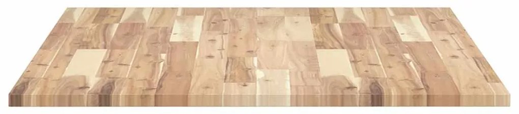 Tampo de mesa retangular 100x80x2 cm madeira de acácia maciça