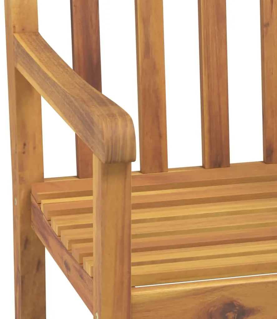 3 pcs conjunto de jantar para jardim madeira de acácia maciça