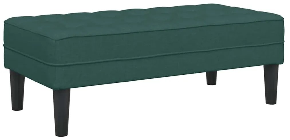 Conjunto de Sofá 2 peças com Almofadas Tecido Verde Escuro