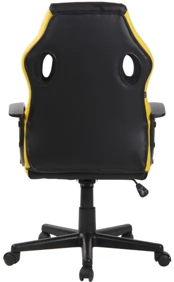 DUDECO - Cadeira Gaming Glendale Preto e Amarelo