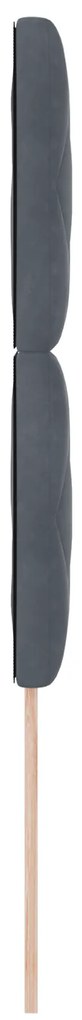 Cabeceira Design de Blocos de Diamante Cinza Escura 90 cm Veludo