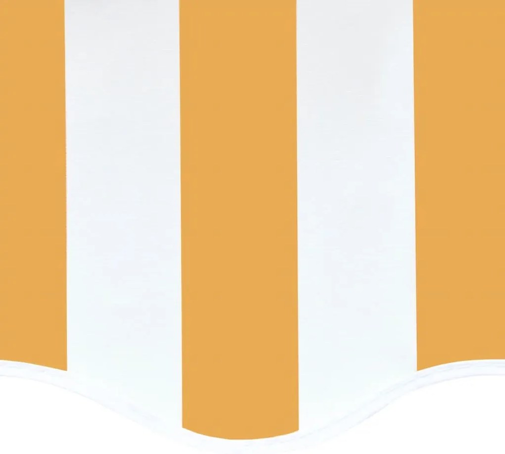 Tecido de substituição para toldo 4,5x3,5 m amarelo e branco