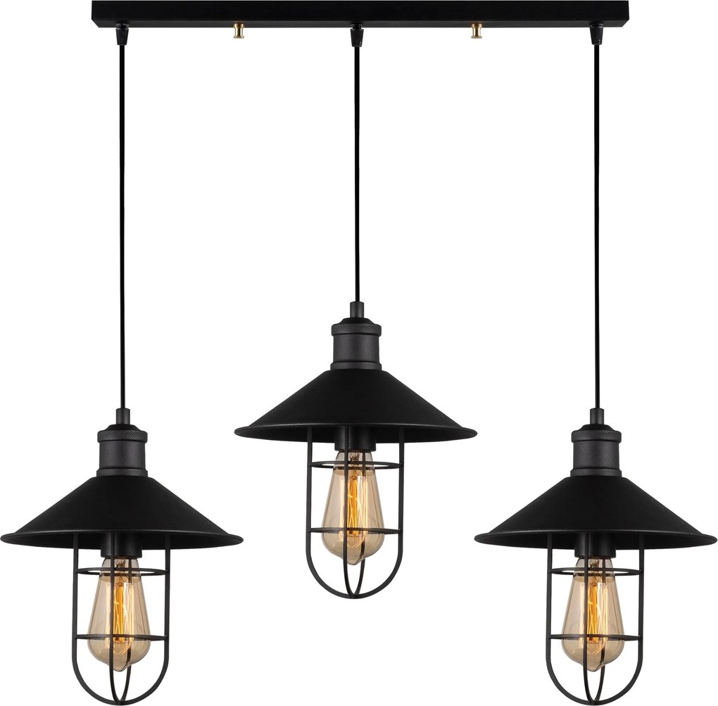 Candeeiro Ayazma – Preto – 94 x 24 cm