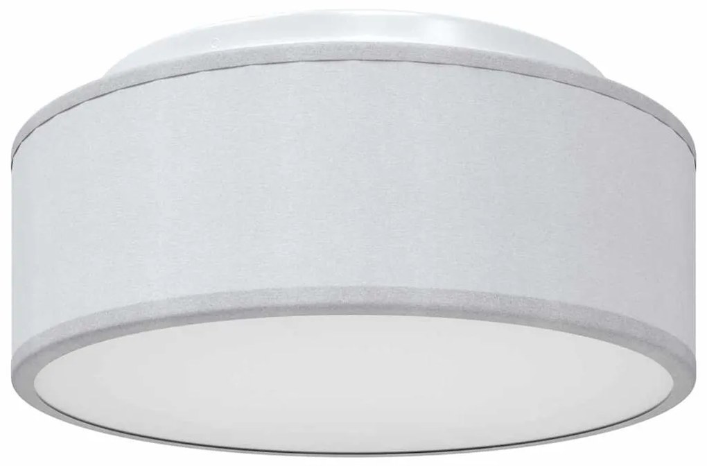 Luzes de Teto Montagem Embutida Cinza Ø 30 cm Tecido E27