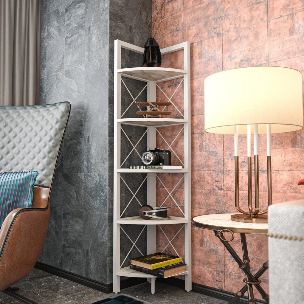 Estante Remo – Branco – 30,5 cm x 33 cm x 160 cm
