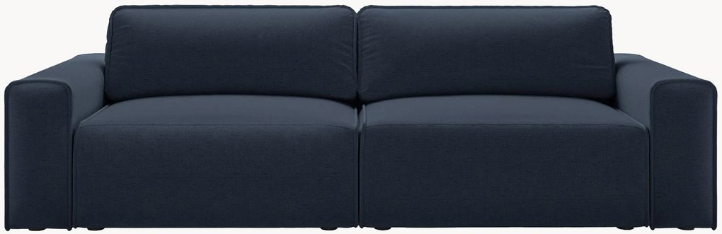 Sofá-cama em chenille com arrumação Victor (3 lugares), L 246 cm