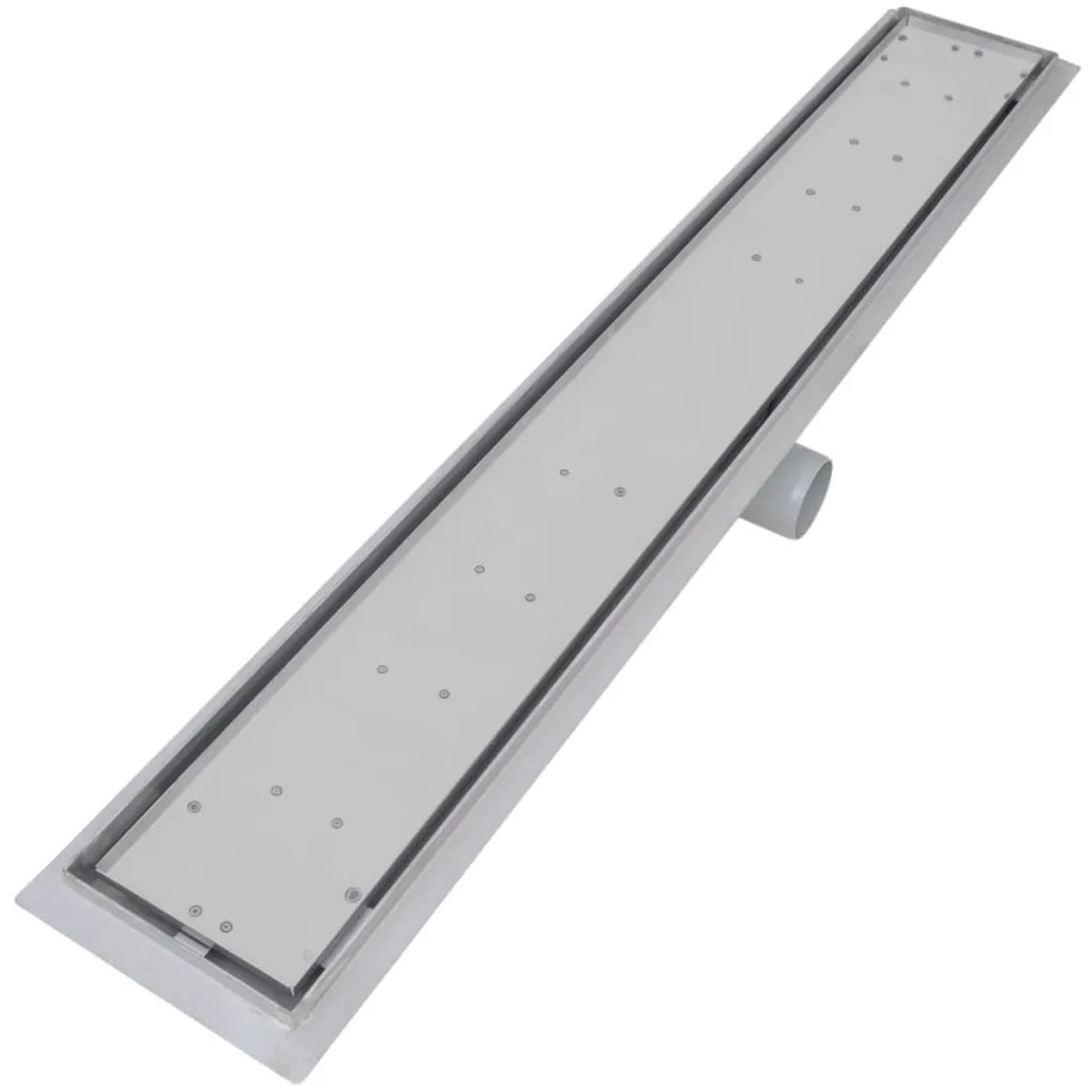 Dreno de chuveiro linear 2 pcs 830x140 mm aço inoxidável