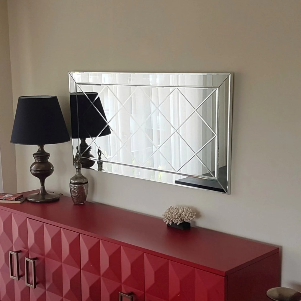 Espelho A306D – Prata – 130x65x2,2 cm