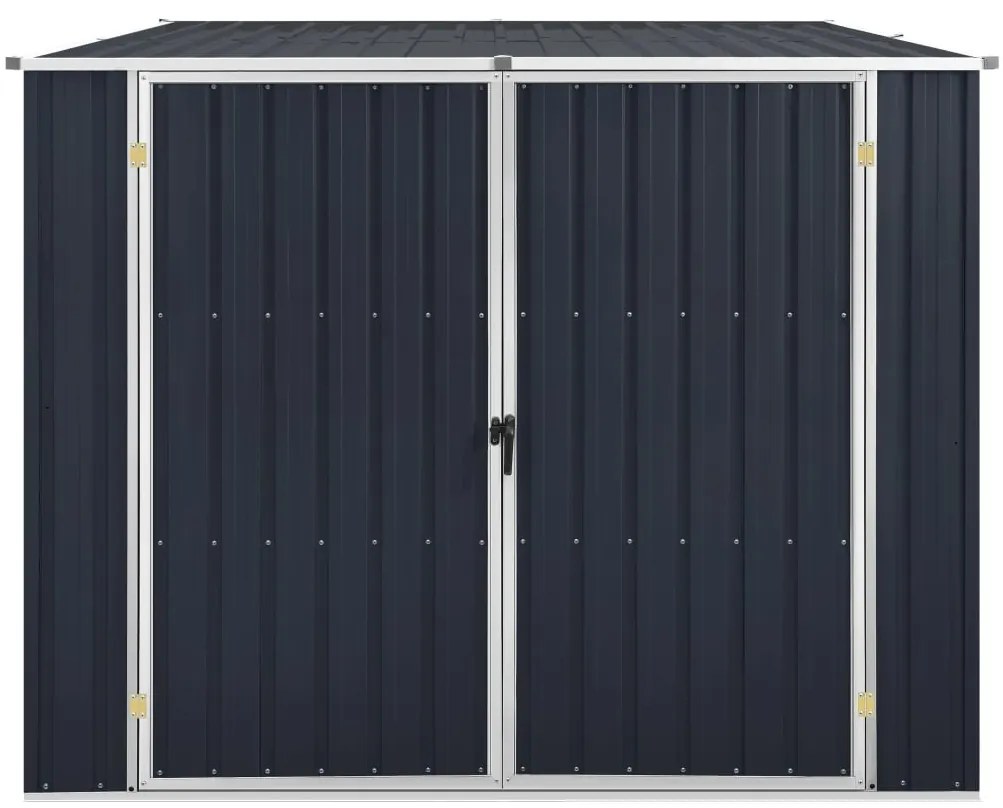 Abrigo de jardim 195x198x159 cm aço galvanizado antracite