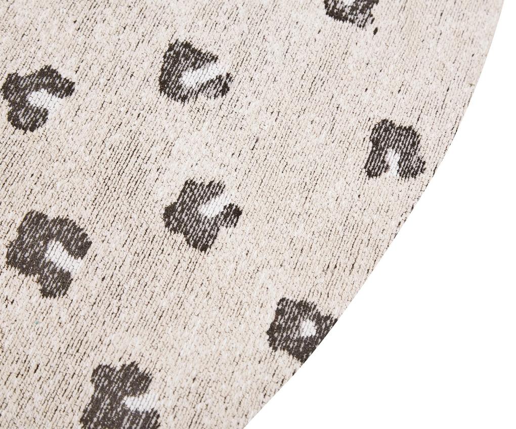 Tapete redondo de algodão creme ⌀ 140 cm AFIS  Beliani