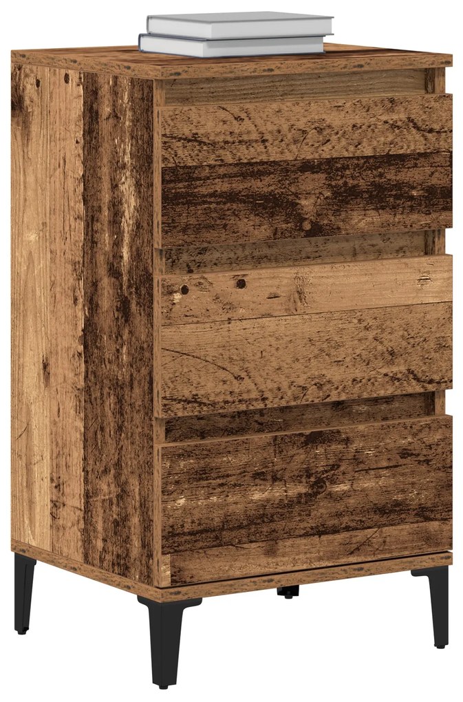 Cabideiro vidaXL Madeira Velha 40x35x70 cm Madeira de Engenharia